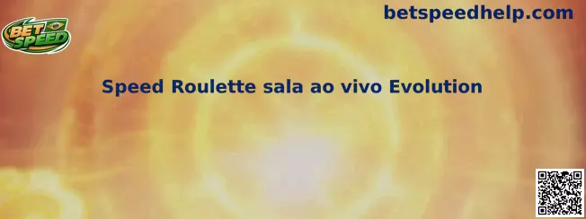 Speed Roulette sala ao vivo Evolution